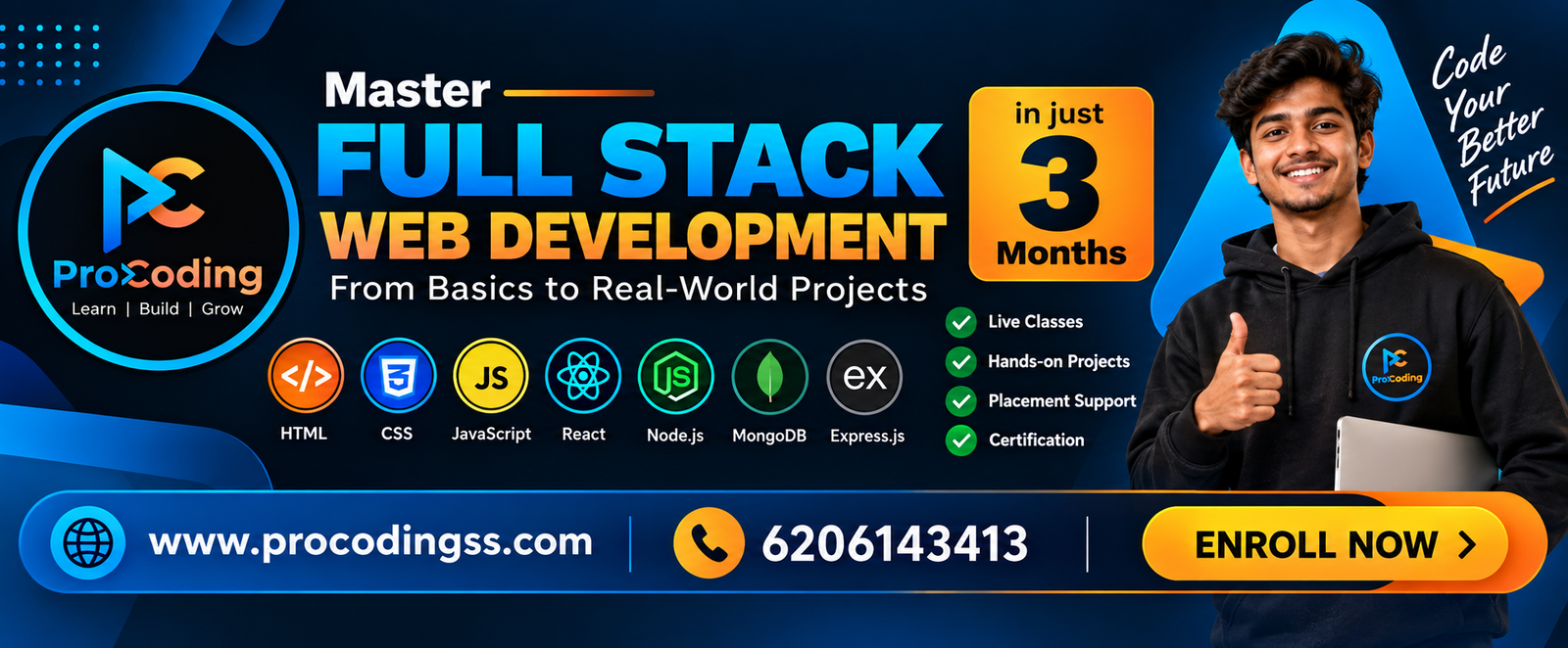 3 Months Full Stack Development Course - Course thumbnail image